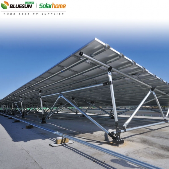 Flat Roof Ballasted Solar Racking System | Siscom USA